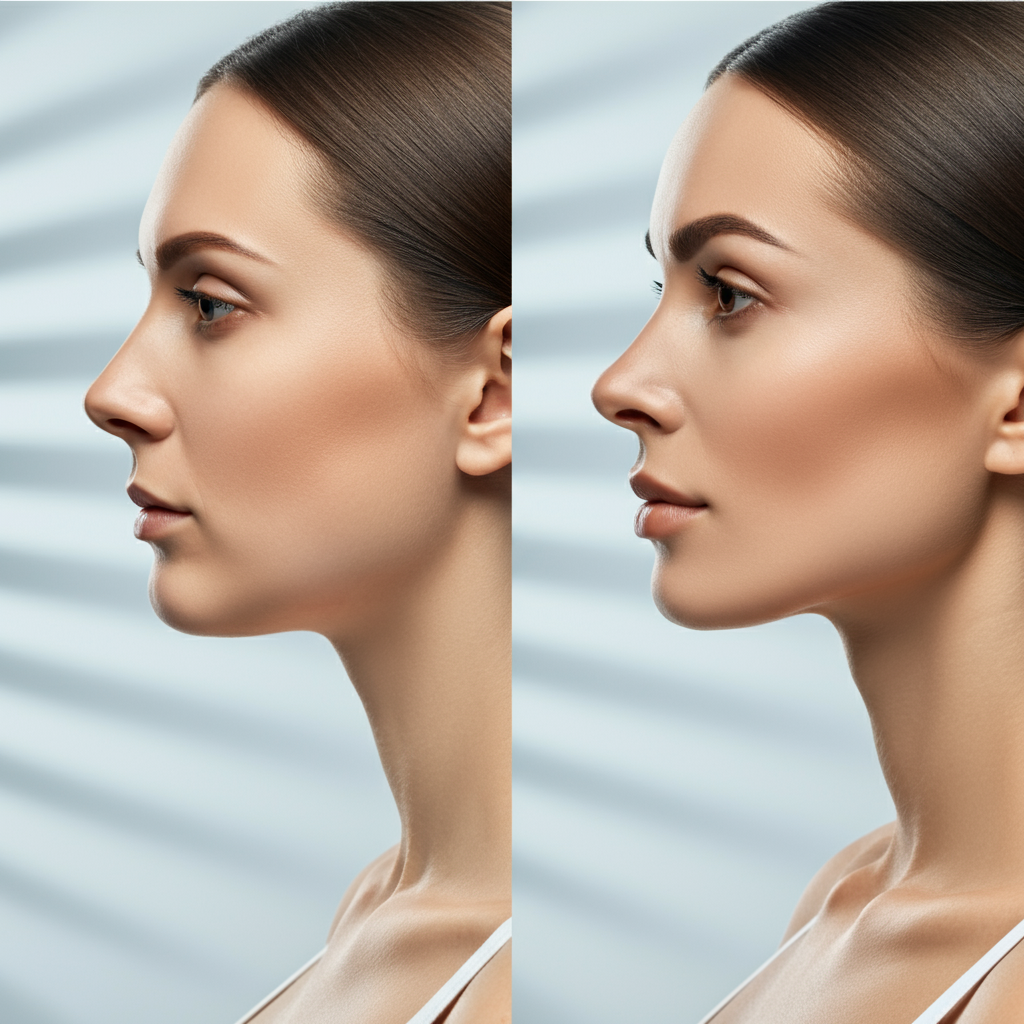 Double chin vs sculpted jawline - Why Luxia Fat Dissolver is the Professionals